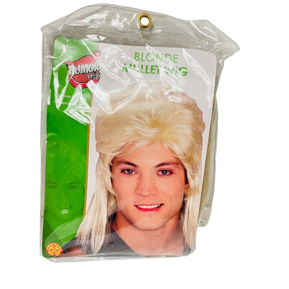 Blonde Mullet Wig Costume‎ Accessory By Rubies Washable